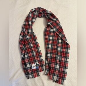 Old Navy Red and Black Checkered Scarf NWT